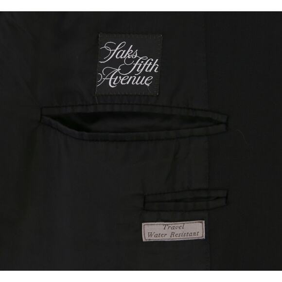 Canali 1934 Travel Water Resistant Black Woven 2-Btn Wool Blazer Jacket 44R - Picture 10 of 11